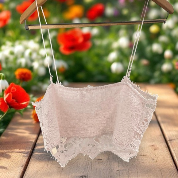 Free People Intimately Bralette. Size:Large 
Soft Pink - Picture 2 of 8